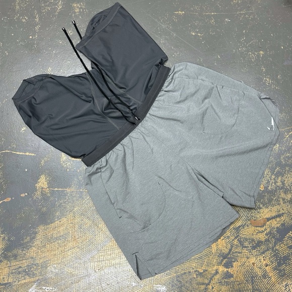 Nike Flex Stride 7” 2 N 1 Running Compression Shorts CJ5471-068 Large Grey - Picture 7 of 13